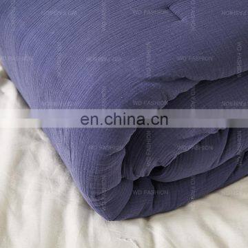 Modern Knitted 3pcs Polyester Quilt Bed King Queen Size Channel Comforter Set photo-2