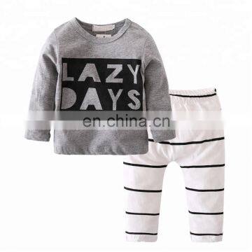 2018 Autumn baby boy clothes baby clothing set fashion cotton T-shirt + pants newborn baby girl clothing set