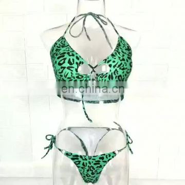 customised bikini ladies split swimwear hot sale sexy leopard women swimsuit