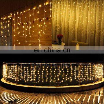 LED Curtain Icicle String Light 4m 96Leds Christmas Garland 110V 220V photo-7