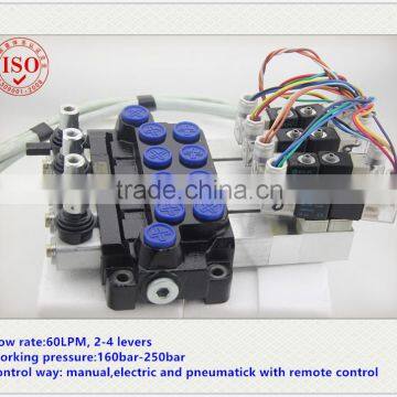 60 LPM electric and pneumatic directional control valve , electric and air control valves , air and electric control