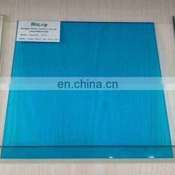 Ocean Blue Color Sheet Glass