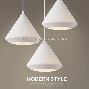 Nordic Restaurant Chandelier 12 Diamond Chandelier Cone Led Halo Chandelier Three Single Head Hanging Lamps Wholesale photo-2