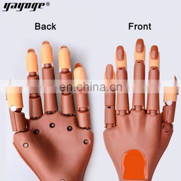 Professional Nail Practice Hand 100pcs Nail Tips Tools Art Hands Tool Adjustable Nail Art Model Hands DIY photo-2