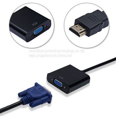 HD 1080P HDMI To VGA Cable Converter HDMI Male To VGA Famale Converter Adapter Digital Analog for Tablet Laptop PC TV photo-3