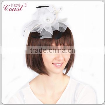 fashion wedding bride white hats and fascinators