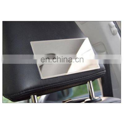 Car Stainless Steel Rearview /Makeup Mirror Sun Visor Cosmetic Mirror HD Stainless Steel Mirror Surface Size 150*80mm