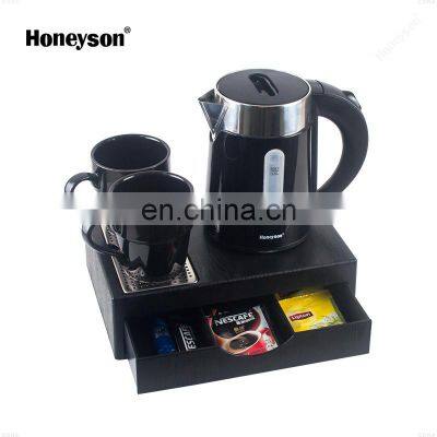360 degree rotation hotel electric kettle tray, drawer tray