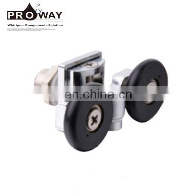 Hardware Hanging Sliding Door Wheels Double Zinc Alloy Shower Rollers