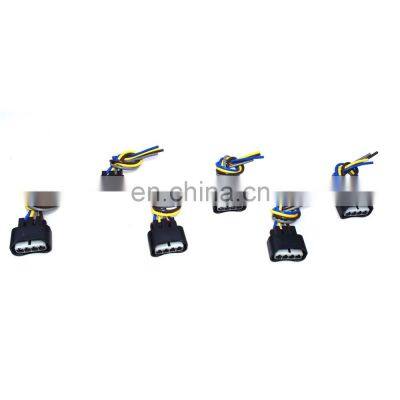 Free Shipping!6PCS Ignition Coil Female Connector Plug Harness 4-way For Lexus 2AZFE1ZZFE New