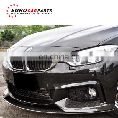 4 series F32 F33 420 435 428i to M sport carbon finber front lip carbon spoiler