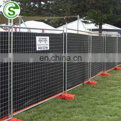 6ft wire mesh fence powder coated red removable construction safety fence