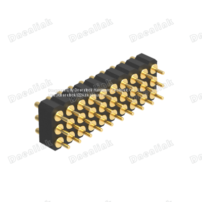 Dnenlink 2.00mm Pitch Triple Row H2.5mm Straight SMT Type Male Header PogoPin Connector photo-3