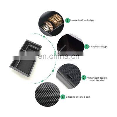 Interior Accessories Parts Silicone Armrest Rest Storage Box Center Control Console Organizer Tray For Gmc Sierra 1500 2014-2019 photo-2