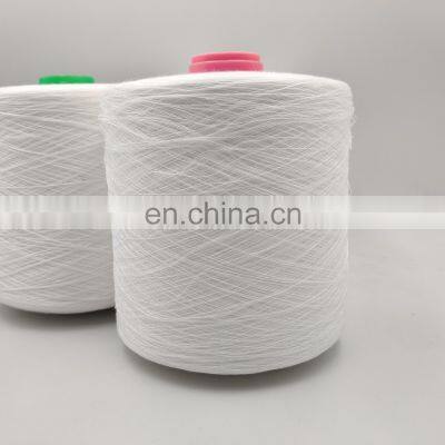 China Factory Hot Selling High Tenacity Dyeing Tube 100% Polyester Poly Poly Core Spun Sewing Thread Raw White photo-4