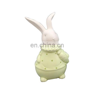 2020 easter gift rabbit ceramic bunny arts decorating figure supplies for kids