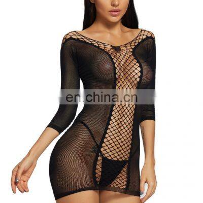 Hot Sale Fashion Underwear Wholesale Transparent Erotic Black Mesh Clothing Women Sexy Lingerie