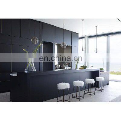 2021 New Arrivals Other Kitchen Furniture Matt High Gloss White and Black Lacquer Melamine Kitchen Cabinets