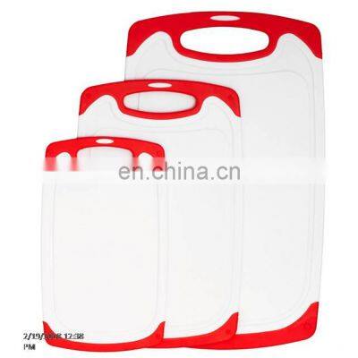 Best Quality Plastic Cutting Board Set 3-Piece All-Purpose Non-Slip Plastic Cutting Board Set Dishwasher Safe Chopping Bords photo-3