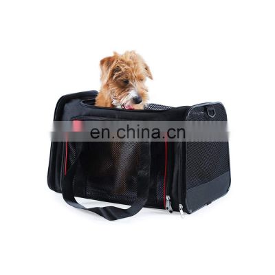 Hot selling soft-sided portable folding easy washing popular bag dog carrier for pet