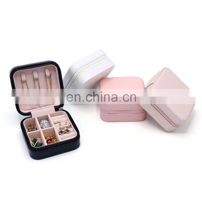 Factory Wholesale Multi-functional Large Capacity Cosmetics Box Portable PU Jewelry Storage Box photo-2