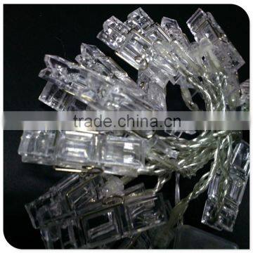 2015 new design spring clip led battery powerd light ,christmas light,party decorate