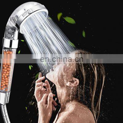 bathroom jet eco massage Mineral stone hand Head pressurized handheld shower head with filters