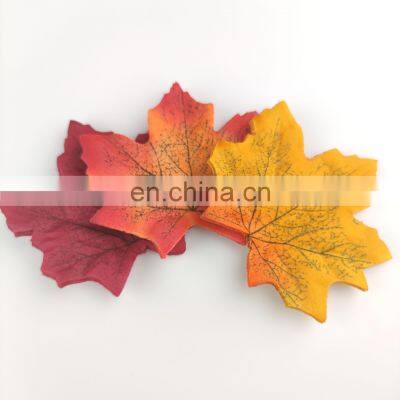 Fall Decor Garland Christmas 2021 Home Halloween Decorations Leaves Plastic Silk Artificial Maple Leaf