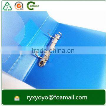 Eco-friendly Hard Cover pp Plastic a4 Size 2d Ring Clip Clear File Folder photo-4