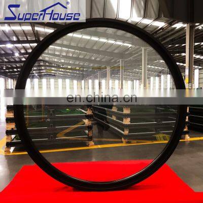 Superhosue Factory Direct Sales Round Fixed Glass Window/aluminium Open Circular Windows With Australian Standard Glass