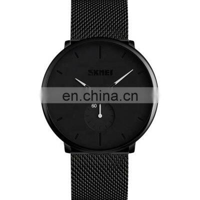 skmei hot sales black quartz watch slim made in china