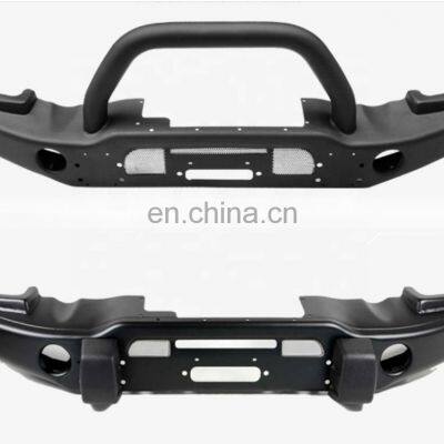 Steel front bumper with bull bar or without bull bar for jeep wrangler JK 2007-2017 4x4 offroad accessories