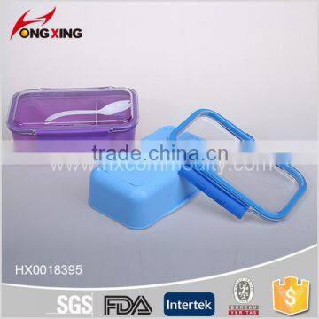 Plastic Food Storage School Office Lunch Box With Spoon photo-3
