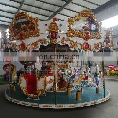 Attractive Games Funfair Outdoor Kids Playground Carousel Ride for Sale