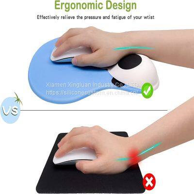 3D Ergonomic Mouse Pad Cute Mouse Pads Non-Slip Silicone Base photo-3