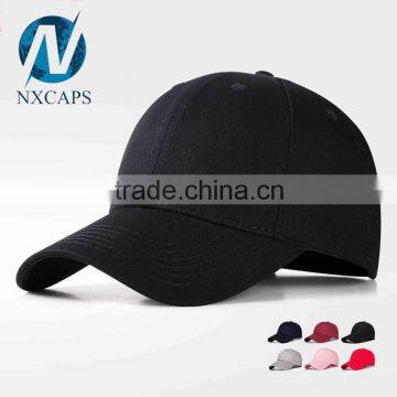 Custom 100% Cotton 6 Panel Baseball Caps Hats With 3D Embroidery Logo