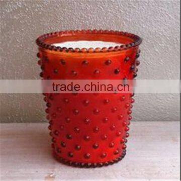 Online /Colored Hobnail Shaped Glass Candle Burns/Glass Votive Holder/Glass Candle Jars For Wedding photo-5