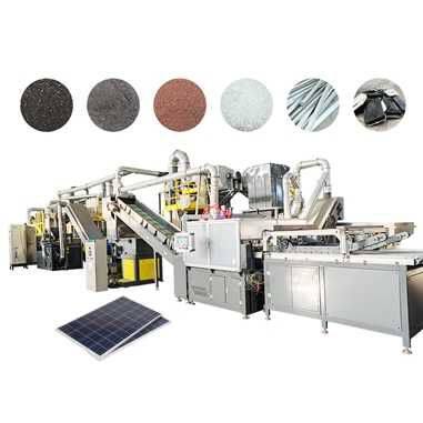 2025 Hot Sale Complete Fully Automatic Solar Panel Recycling Plant and Separation Line