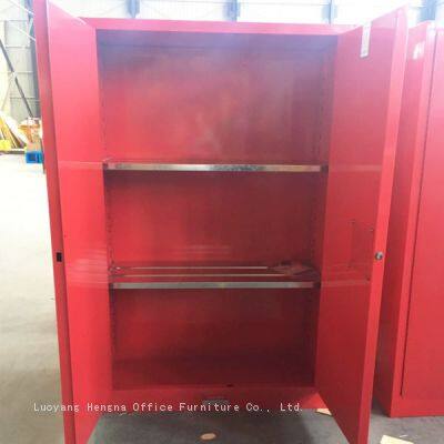 Gabinete de armazenamento de líquido inflamável amarelo para segurança química em laboratório - Gabinete de aço de 30 galões com preço direto da fábrica