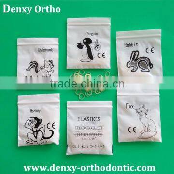 high-quality neutral rubber latex orthodontic dental elastics