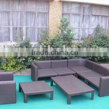 Outdoor rattan garden sofa