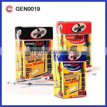 PROMOTIONAL CUSTOMED 100 GEL PENS FINE TIP