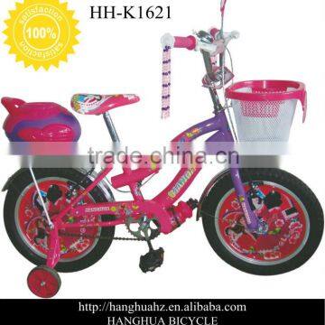 HH-K1621 Pink hot sale kid bicycles from china factory