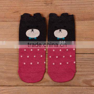 Women Knitting Anti-slip Cotton Socks photo-5