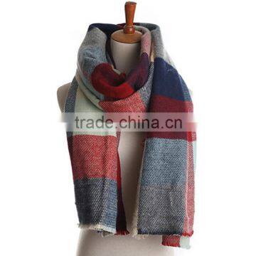 New Tassel Striped Plaid Fashion Woman Cashmere Poncho photo-4