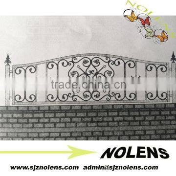 Wrought Iron Fence with Powder Coating Based on Self-color