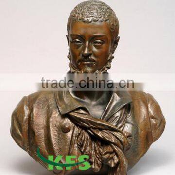 Bronze revolutionist bust