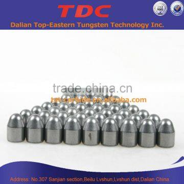 TET carbide buttons for rock drilling bits