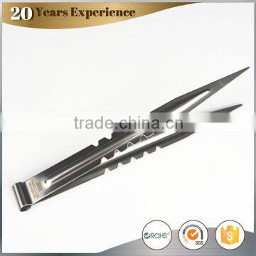 high temperature resistant charcoal tongs, colored powder coating stainless steel tongs for hookah