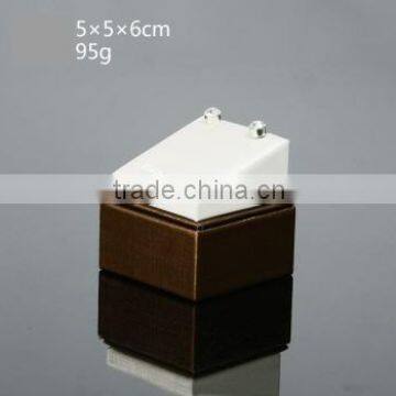 AN71 ANPHY One Pair Brown Base Stud Earrings Jewelry Decoration Stand Holder Display Stock White 5*5*6cm 95g